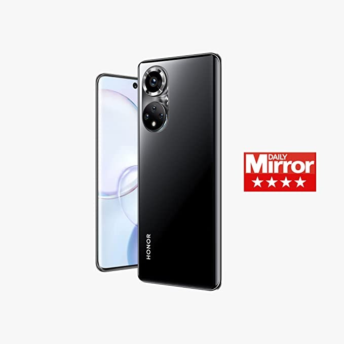 HONOR 50 Phone 5G Unlocked 8+256 GB Smartphone with 108 MP Camera, 120 Hz 6.57 Inch OLED Curved Screen, Snapdragon 778, Battery 4300mAh, Android 11